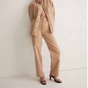 Madewell Perfect Vintage Wide-Leg Jean Light Chestnut Wash Sz 26 Retail $148 NEW